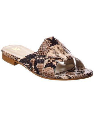 Bruno Magli Andria Leather Flat Sandal