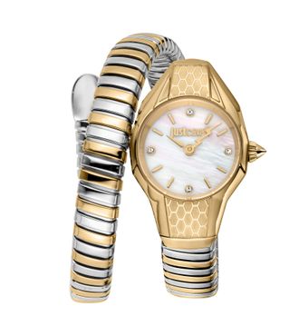 Just Cavalli Womens Snake 316L Stainless Steel Watch - Silver & Gold - One Size