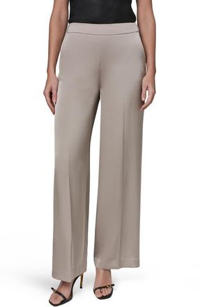 DKNY Flat Front Straight Leg Pants in Turin at Nordstrom, Size 12