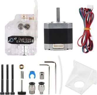 OEM Kit De Extrusor Bowden De Doble Accionamiento Transparente Con Motor Nema De 17 Etapas, 2 Fases, 4 Cables, &Aacute;ngulo De 1,8 Grados Para Impresora 3d Anyc