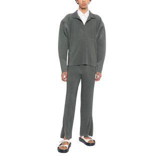 Issey Miyake Hombre, Pantalones, Gris, Talla: L