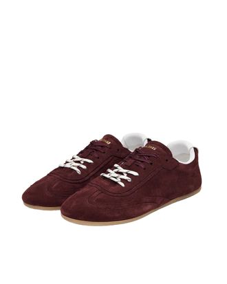 Alohas Womens Sneakers Tb.24 Burgundy Suede Cow Leather Trainers