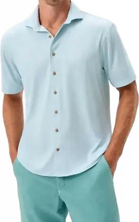 Johnnie-O Mens Breck Short Sleeve Button Up Shirt In Sardinia