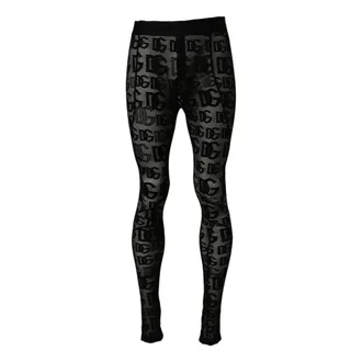 Dolce & Gabbana Sheer Mesh Pantyhose - female - Dolce & Gabbana - Leggings - Black - M - Trousers