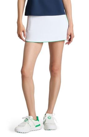 G/Fore Mid Rise Tulip Hem Piqu&eacute; Golf Skort in Snow at Nordstrom, Size X-Small