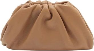 Bottega Veneta Pre-owned Clutches, female, Beige, Size: ONE SIZE Pre-owned Leather Clutch