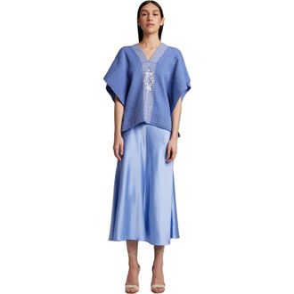 VOZ Manta Estrella in Textured Cotton in Perwinkle/ivory at Nordstrom