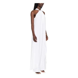 Ralph Lauren Tuta con scollo allamericana e drappeggio - - Jumpsuits & Playsuits - Donna - Bianco - 3XS