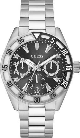 Guess Letterman Mens Silver Watch GW0904G1 Stainless Steel - One Size