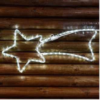 Trade Shop Trade Shop - Luminoso Comet Star 65cm En Tubo Led Blanco Brillante Luz Blanca Fr&iacute;a