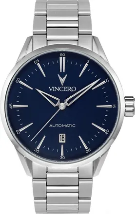 Vincero Icon Automatic Bracelet Watch, 41mm in Blue/silver at Nordstrom