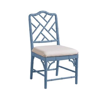 Ballard Designs Set of 2 Dayna Side Chairs - Cornflower/Sandberg Parchment - Ballard Designs