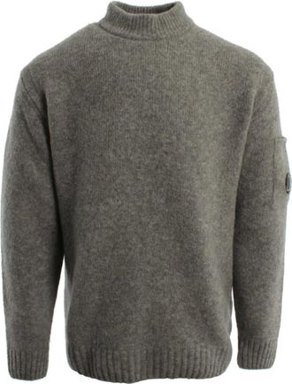 C.P. Company Turtlenecks, male, Gray, Size: L Ribbed Turtleneck