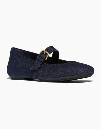 FitFlop Womens Fitflop Delicato Polyester Womens Dark Denim Shoes - Navy - Size: 5