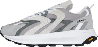 Mikakus Barcelona Retro Cement Sneakers - unisex - Sneakers - Grijs - 36 EU - Leer - Schoenen