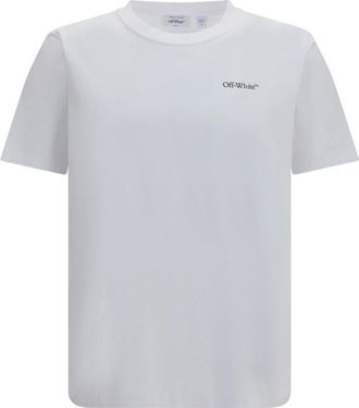 Off-white White Logo Print T-Shirt