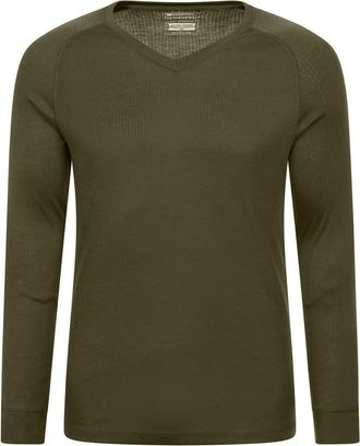 Mountain Warehouse Talus V Neck Thermal Top in Khaki Green at Nordstrom, Size Xxx-Large