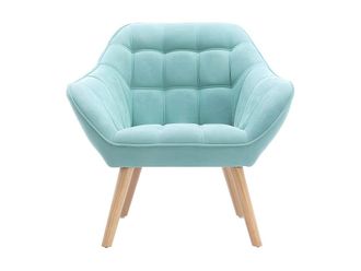 VENTE-UNIQUE.COM Sill&oacute;n cl&aacute;sico tela verde almendra