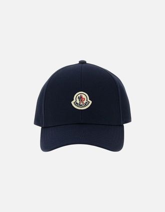 Moncler Mens Moncler Logo Baseball Cap - Navy - Size: U