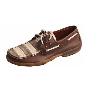Twisted X Boots Womens Driving Moccasin In Patriotic