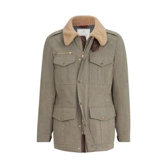 Brunello Cucinelli Safari Jas - Heren - Jassen - Groen - Maat: L Katoen