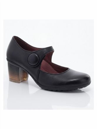 Dansko Womens Page Waterproof Burnished Heels In Black