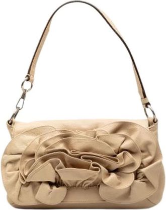 Saint Laurent Pre-owned Shoulder Bags, female, Beige, Size: ONE SIZE Pre-owned The Nadja Rose Shoulder Bag