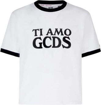 GCDS T-Shirts - Heren - T-shirts - Wit - S - Katoen - Tops