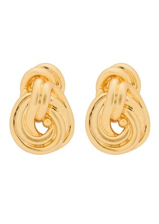 Julietta Knot 24kt Gold-plated Stud Earrings - One Size