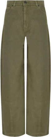 Max Mara Ordine Jeans - Dames - Loose Fit Jeans - Groen - 2XS - Katoen - Jeans