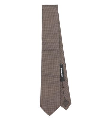 Dsquared2 silk tie - men - Silk - One Size - Brown