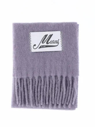 Marni Womens Scarfs Violet Alpaca