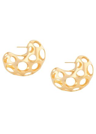 Maria Frering Pontos Gold-plated Hoop Earrings - One Size