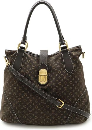 Louis Vuitton Brown Fusain Monogram Idylle Leather Shoulder Bag Tote Bag (Pre-Owned)