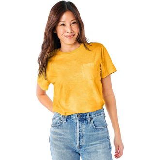 primary Adult Slub Pocket Tee in Sunflower at Nordstrom, Size Xx-Large