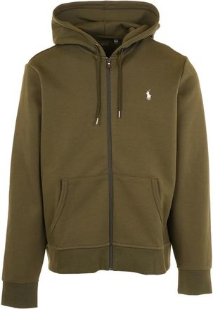 Polo Ralph Lauren Hoodies & sweatvesten, Heren, Groen, L, Groene Sweater Hoodie Volledige Rits