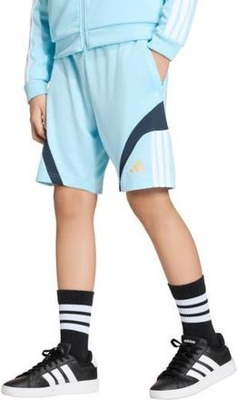 adidas House of Tiro Shorts in Ice Blue/white/beige/navy at Nordstrom Rack, Size X-Large