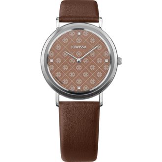 Jowissa Zwitsers Quartz Horloge - Dames - Horloges - Bruin - ONE Size - Leer - Accessoires