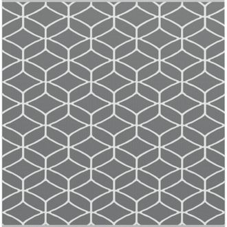 vidaXL Outdoor Blanket arakil Grey and White Polyester Large Foldable Vidaxl