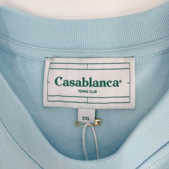Casablanca Tennis Club Icon Screen Printed T-Shirt - Blue
