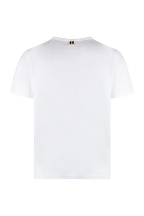 K-Way Mens Adame Cotton Crew-Neck T-Shirt White T-Shirts And Polos