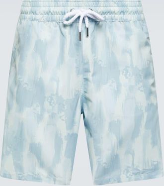 Frescobol Carioca Printed swim trunks