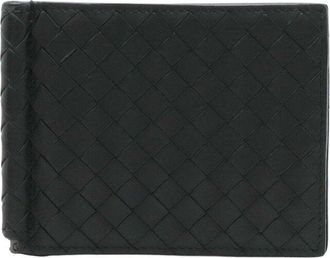 Bottega Veneta Black Intrecciato Leather Wallet (Authentic Pre-Loved)