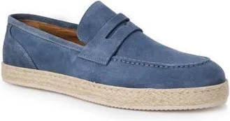 Bruno Magli Amalfi Penny Loafer in Light Blue Suede at Nordstrom Rack, Size 13