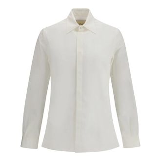 Valentino Camisa de Algod&oacute;n Rockstud Untitled - Shirts - Hombre - Blanco - L