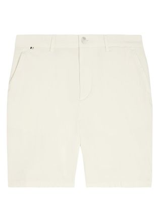 BOSS Boss Kane Stretch-cotton Shorts - Ecru - 38 (W38 / Xxl)