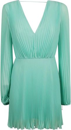 Max Mara Pianoforte Jurk Visita - Dames - Korte kleedjes - Groen - XS - Polyester - Kleedjes