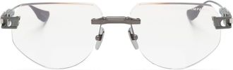 Dita Eyewear Grand Imperyn DTX164 geometric-frame glasses - unisex - Titanium - 56 - Grey