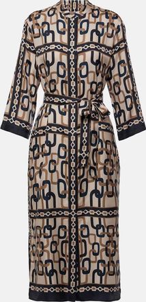 Max Mara Falesia printed twill midi dress