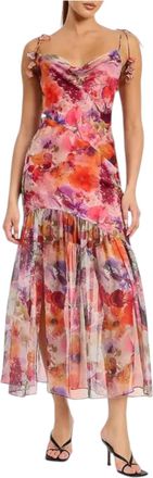 En Saison Magnolia Maxi Dress In Red Floral